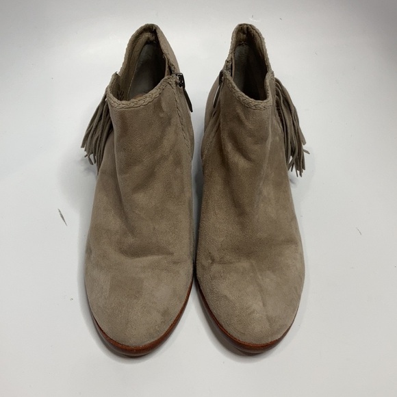 Sam Edelman Paige suede ankle boots fringe size 6.5 - Picture 3 of 8